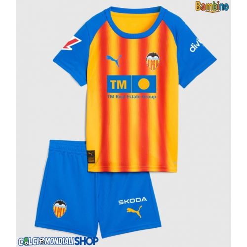 Maglie da calcio Valencia Terza Maglia Bambino 2025-26 Manica Corta + Pantaloni corti)